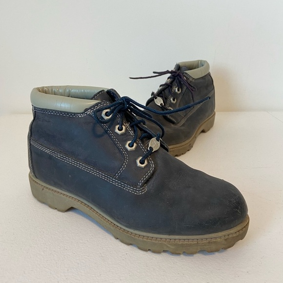 Timberland women’s Nellie double navy Nubuck leather medium‎ boots waterproof 7 - Picture 1 of 10